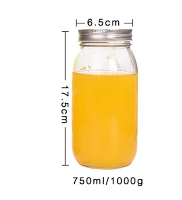 Wholesale Factory Price 500ml Wide Mouth Round Glass Canning Jars Wholesale